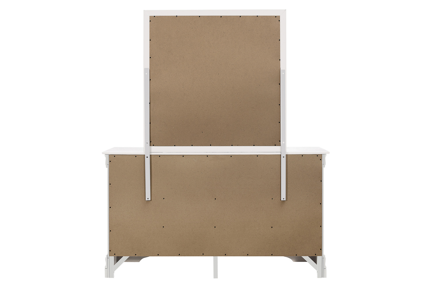 Coaster - Louis Philippe Beveled Edge Square Mirror in White