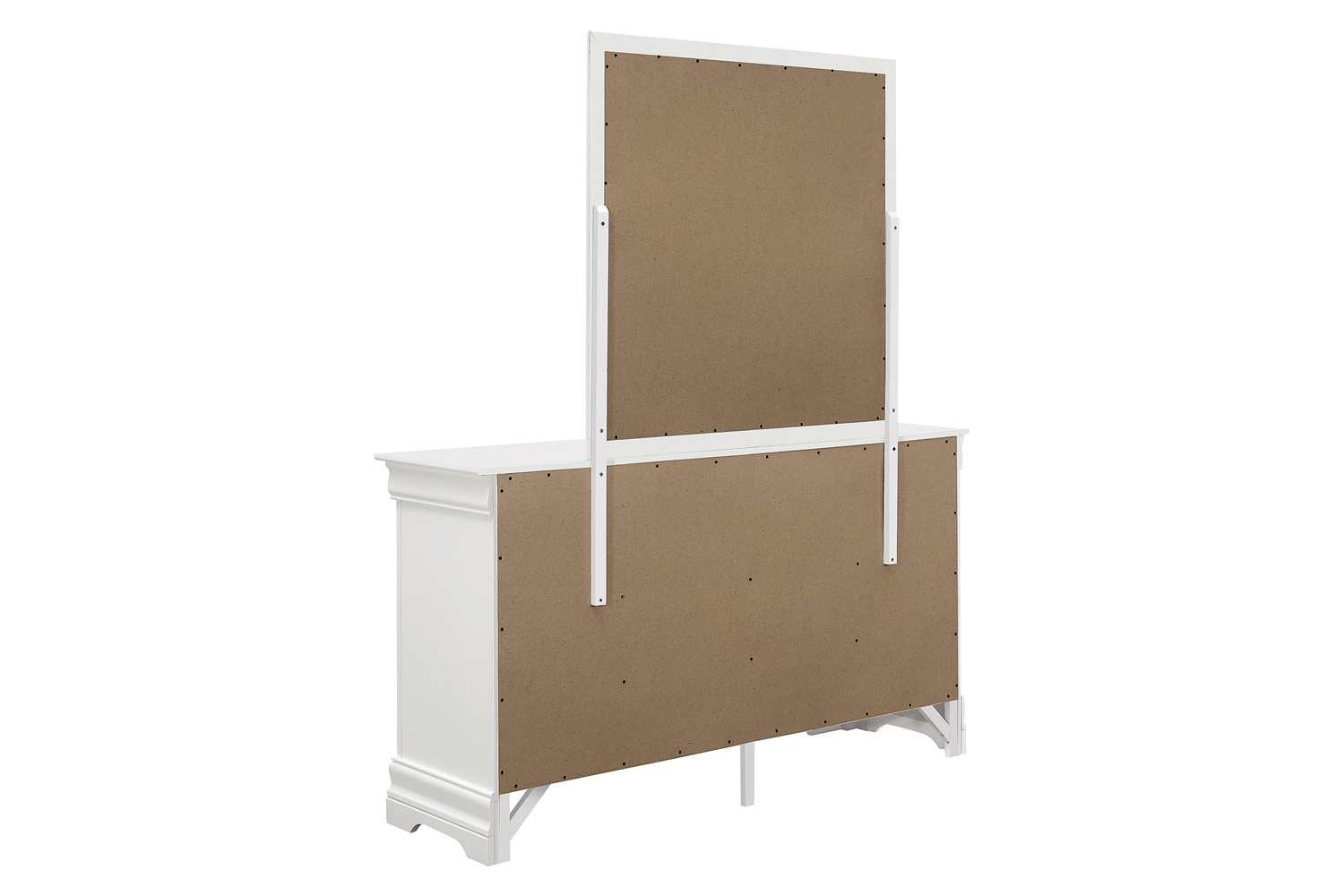 Coaster - Louis Philippe Beveled Edge Square Mirror in White