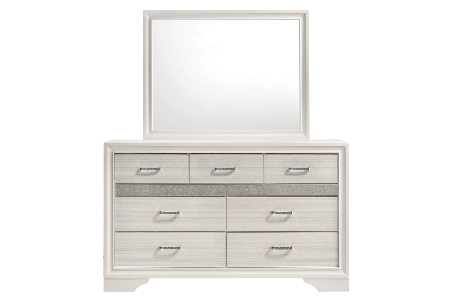 Coaster Miranda Rectangular Mirror - White