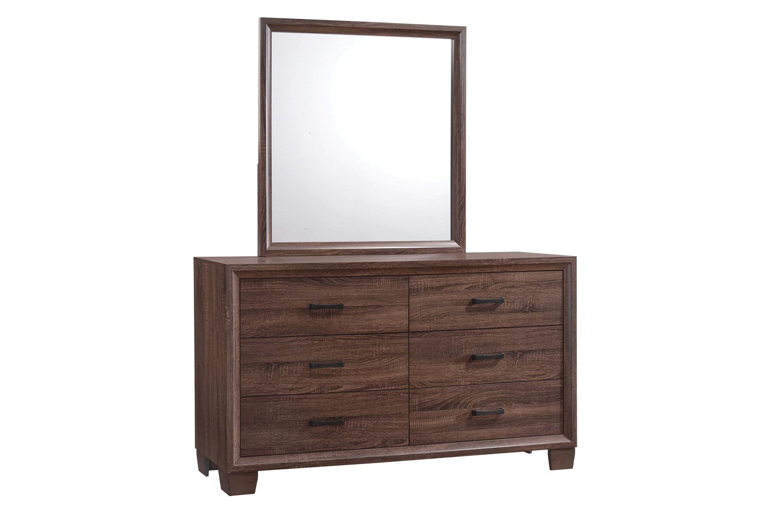 Coaster - Brandon Framed Mirror in Medium Warm Brown