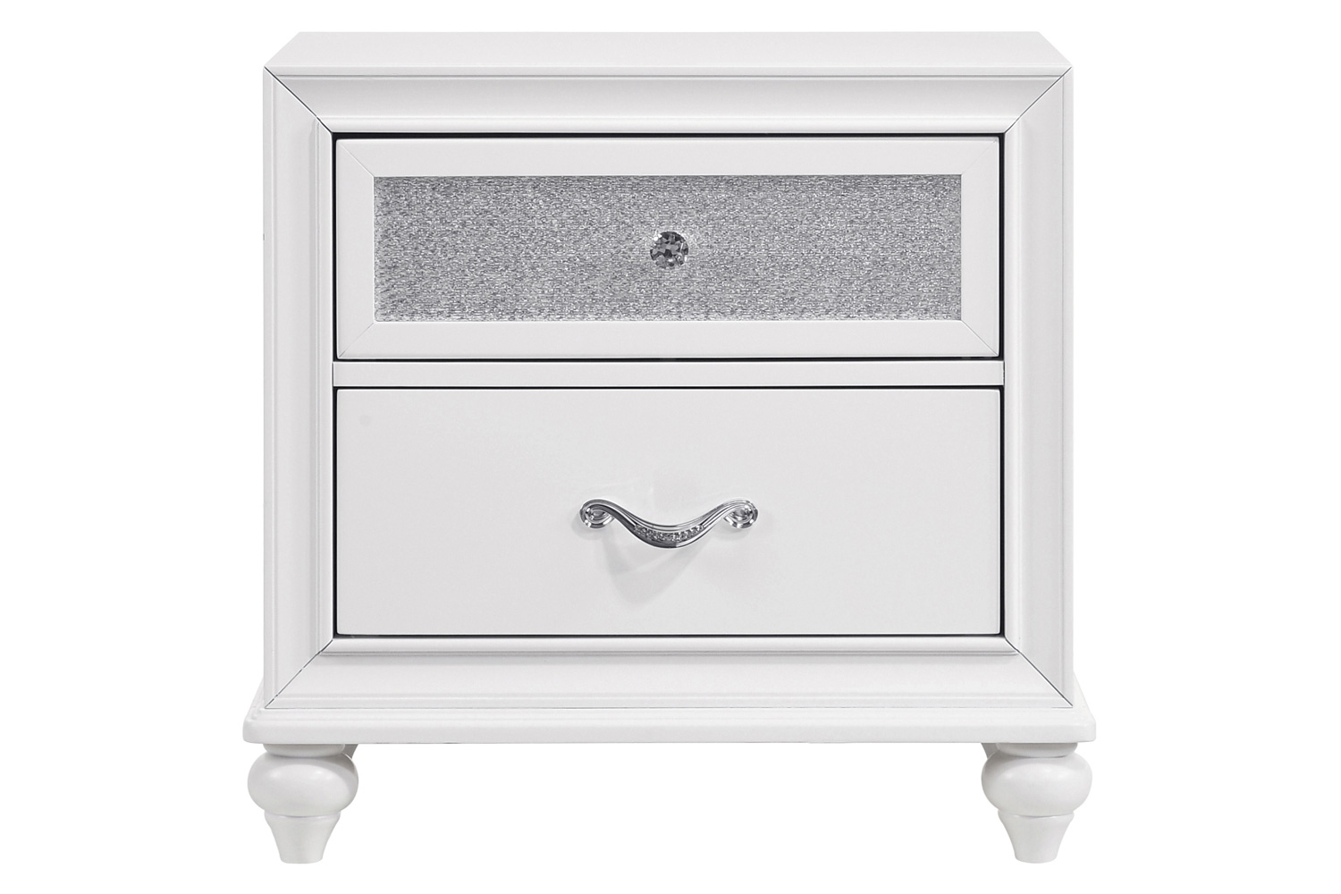 Coaster Barzini 2-Drawer Nightstand - White