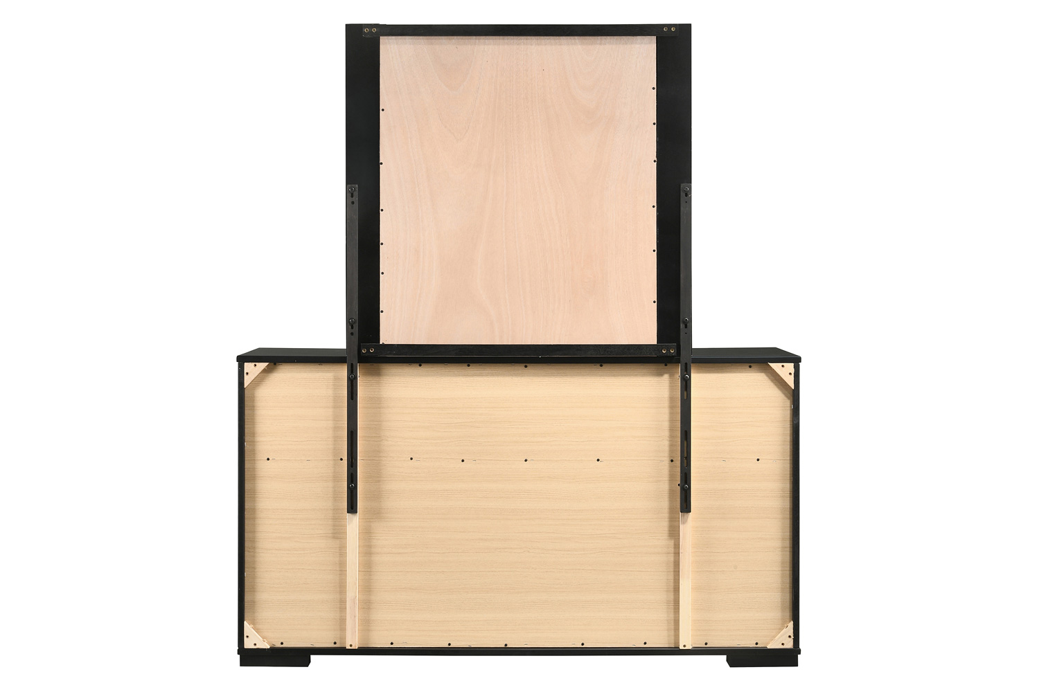 Coaster - Blacktoft Rectangle Dresser Mirror in Black
