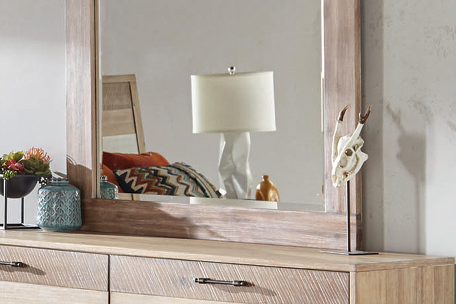 Coaster - Marlow Rectangular Mirror in Rough Sawn Multi