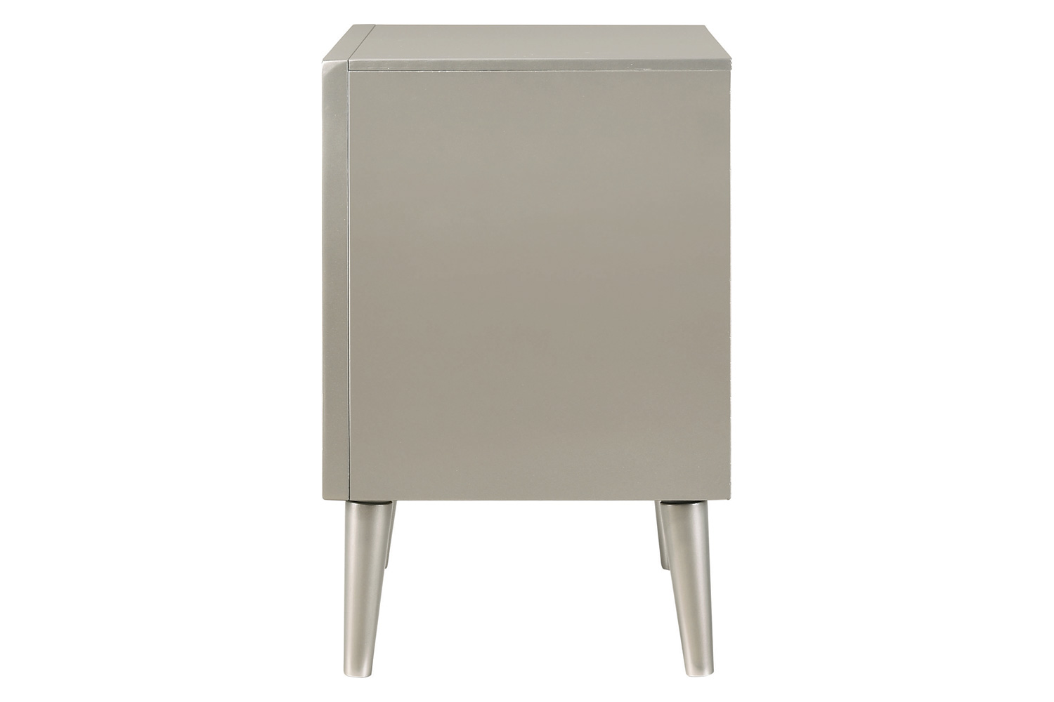 Coaster - Ramon 2-Drawer Nightstand in Metallic Sterling