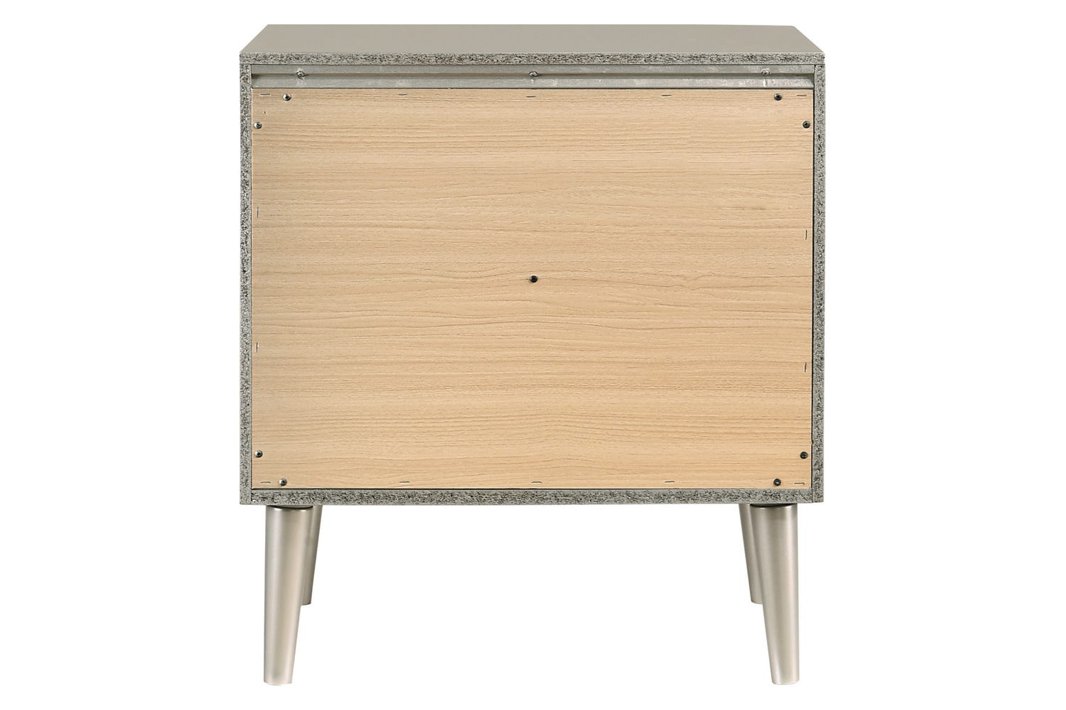 Coaster - Ramon 2-Drawer Nightstand in Metallic Sterling
