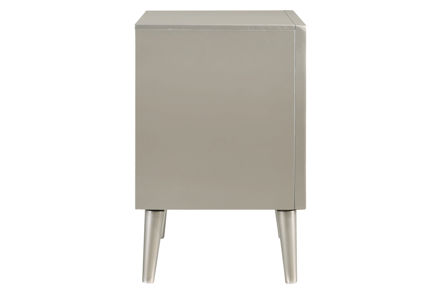 Coaster - Ramon 2-Drawer Nightstand in Metallic Sterling