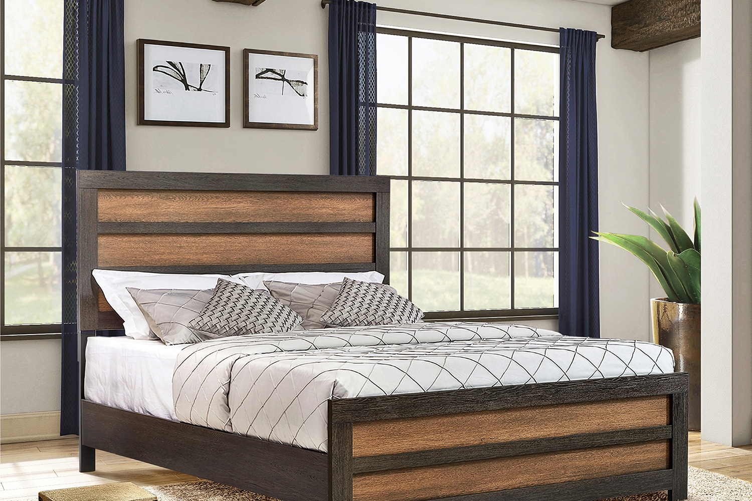 Coaster Dewcrest Eastern King Panel Bed - Caramel/Licorice