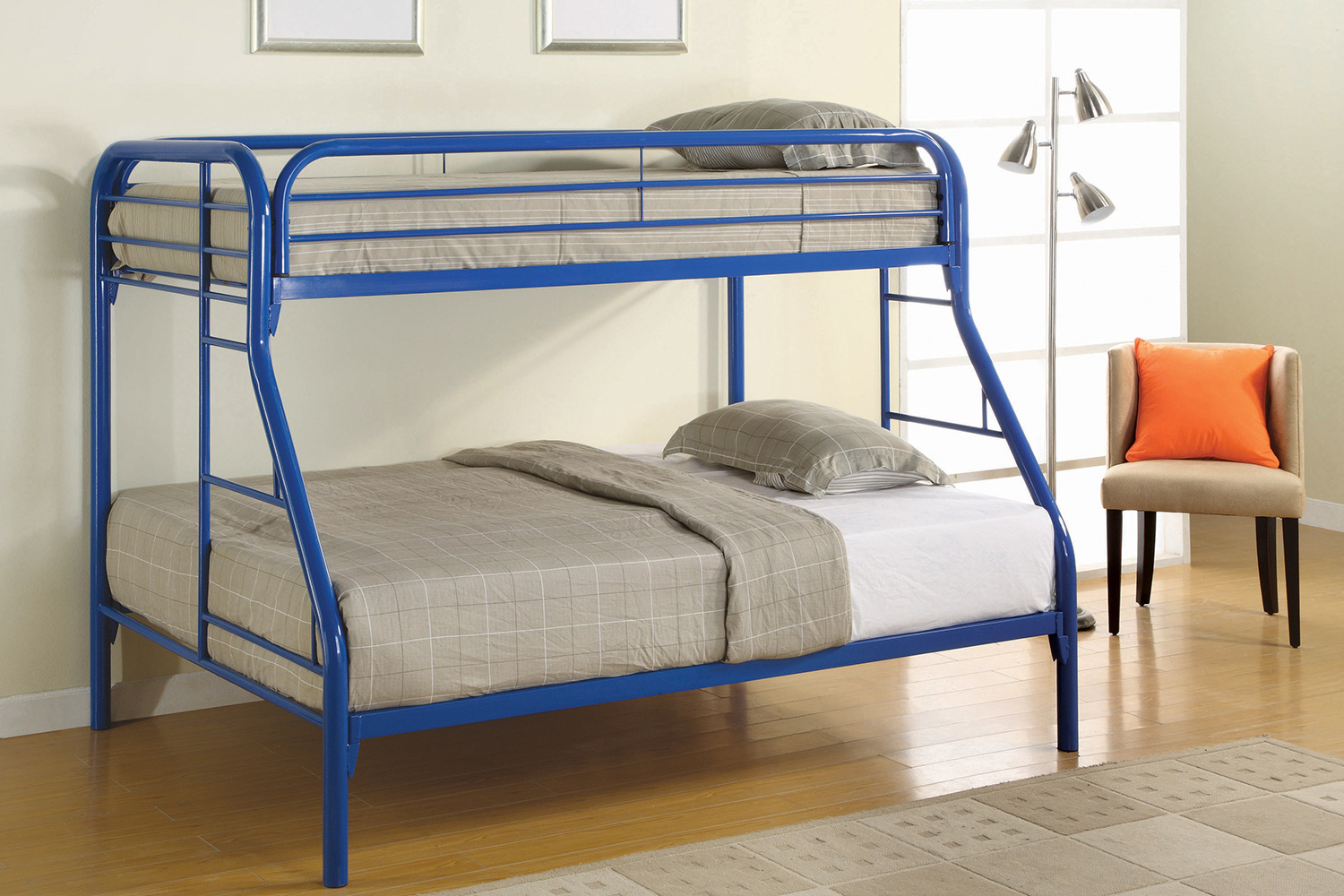 Coaster Morgan Twin Over Full Bunk Bed - Blue