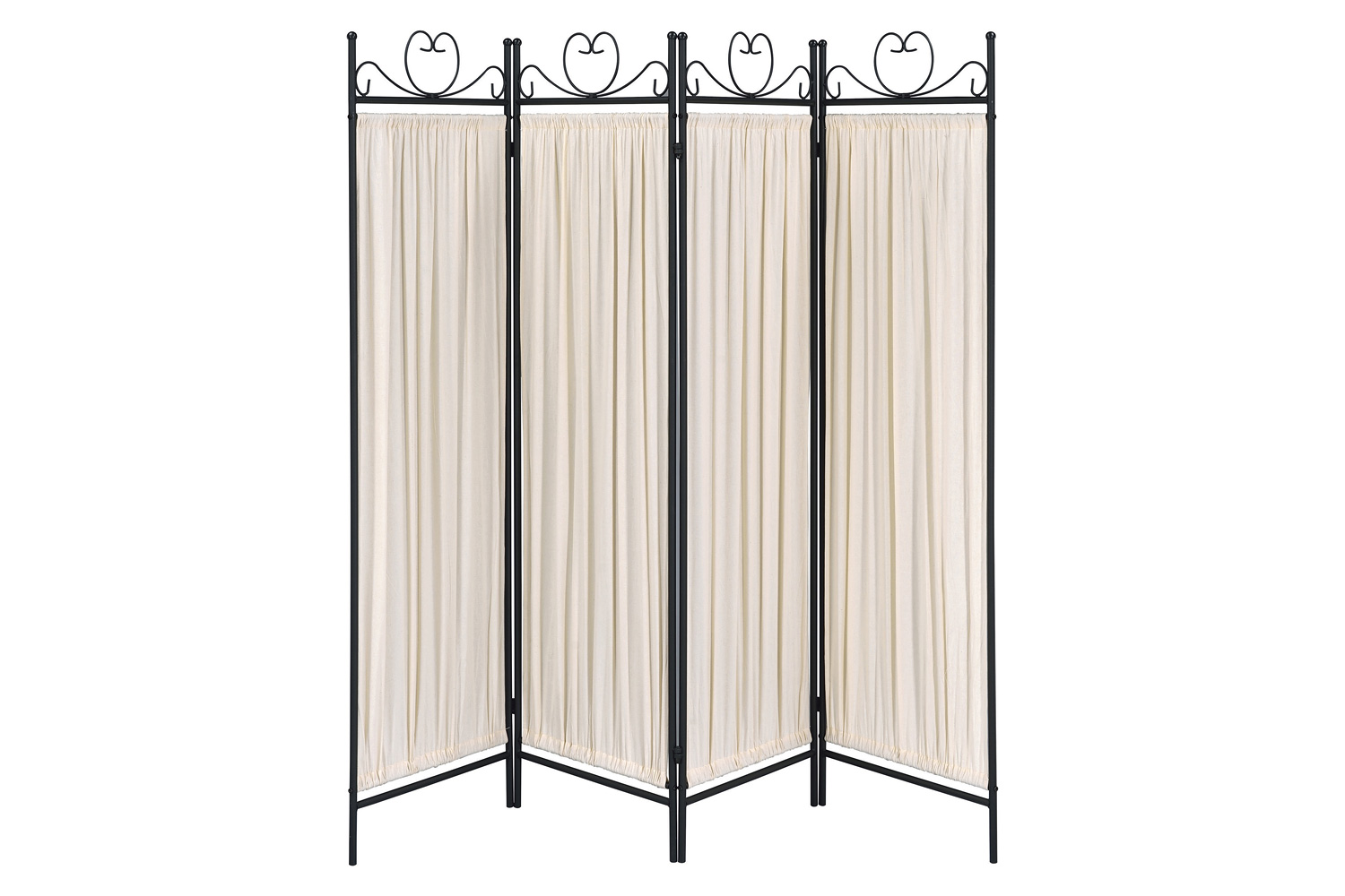 Coaster - 4-Panel Folding Screen in Beige/Black
