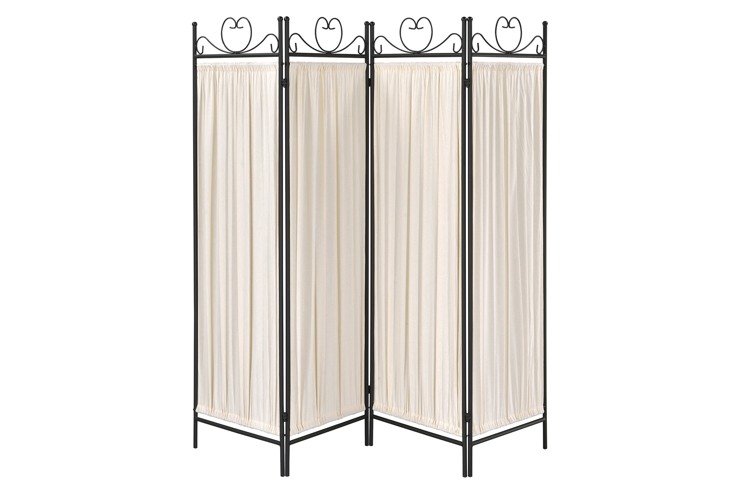 Coaster - 4-Panel Folding Screen in Beige/Black