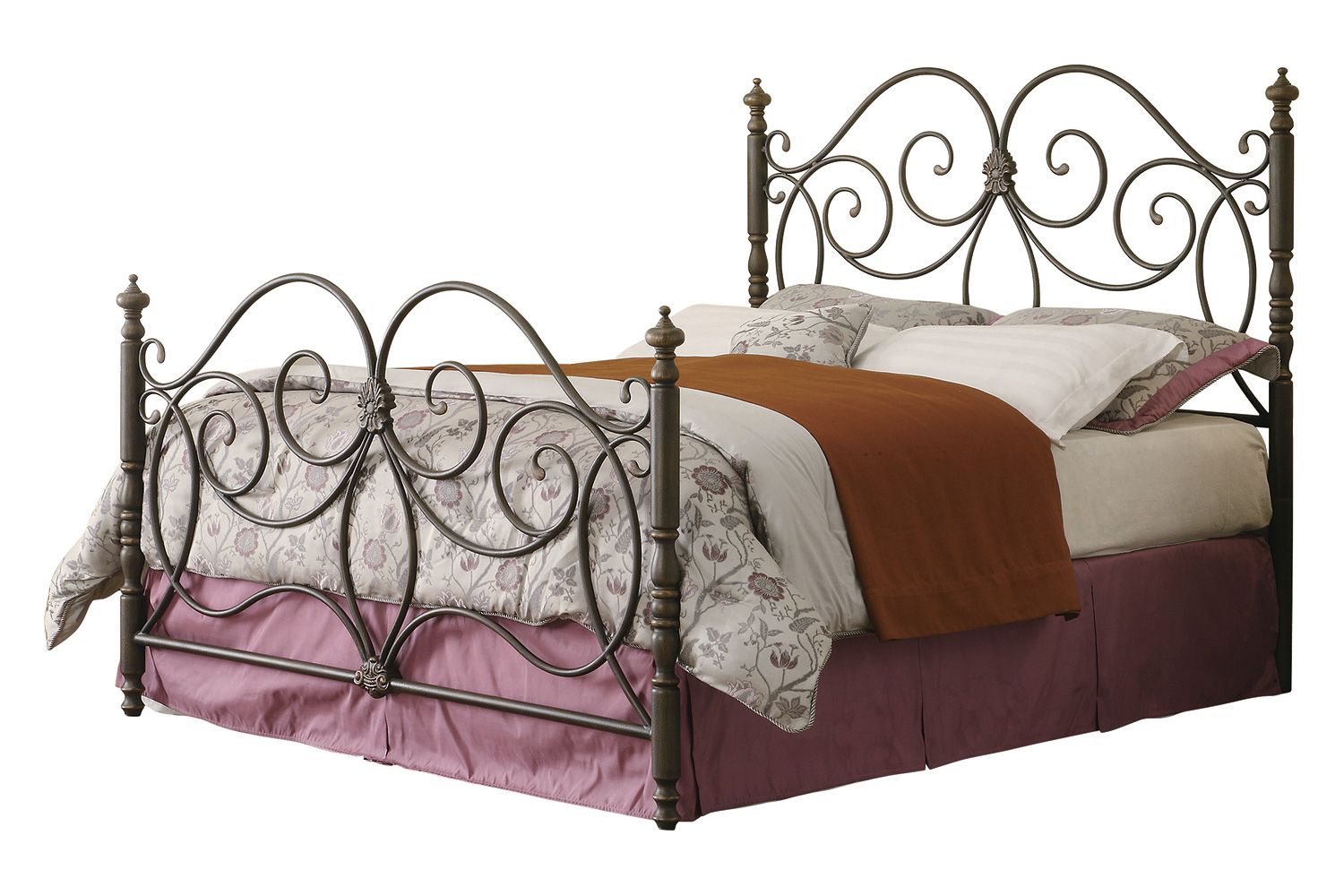 Coaster - London Eastern King Metal Scroll Bed