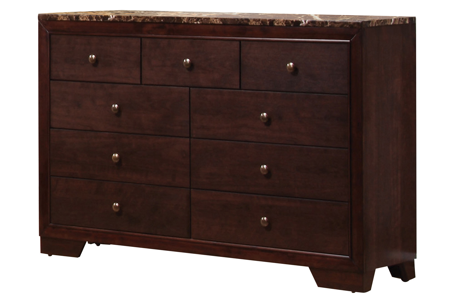 Coaster Conner California King Upholstered Panel Bed - Dark Brown