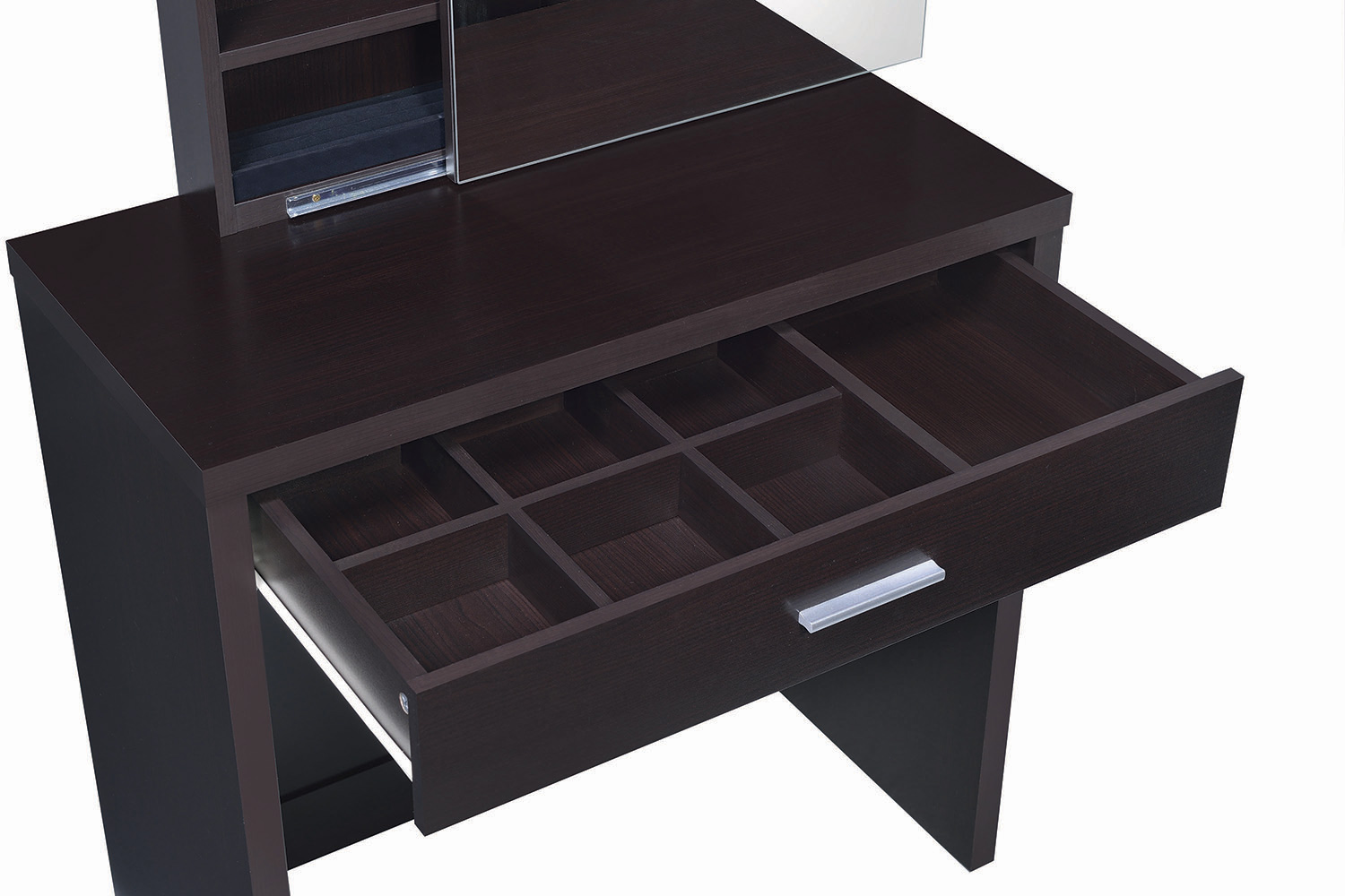 Coaster 2-Piece Vanity Set with Lift-Top Stool - Cappuccino