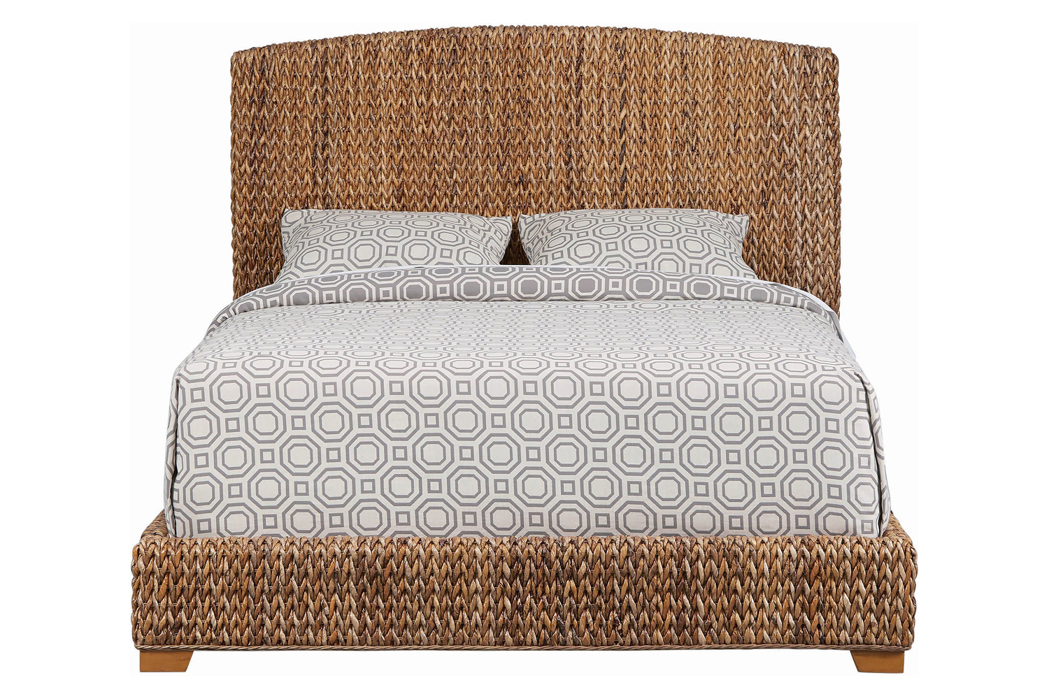 Coaster Laughton Eastern King Hand-Woven Banana Leaf Bed - Amber