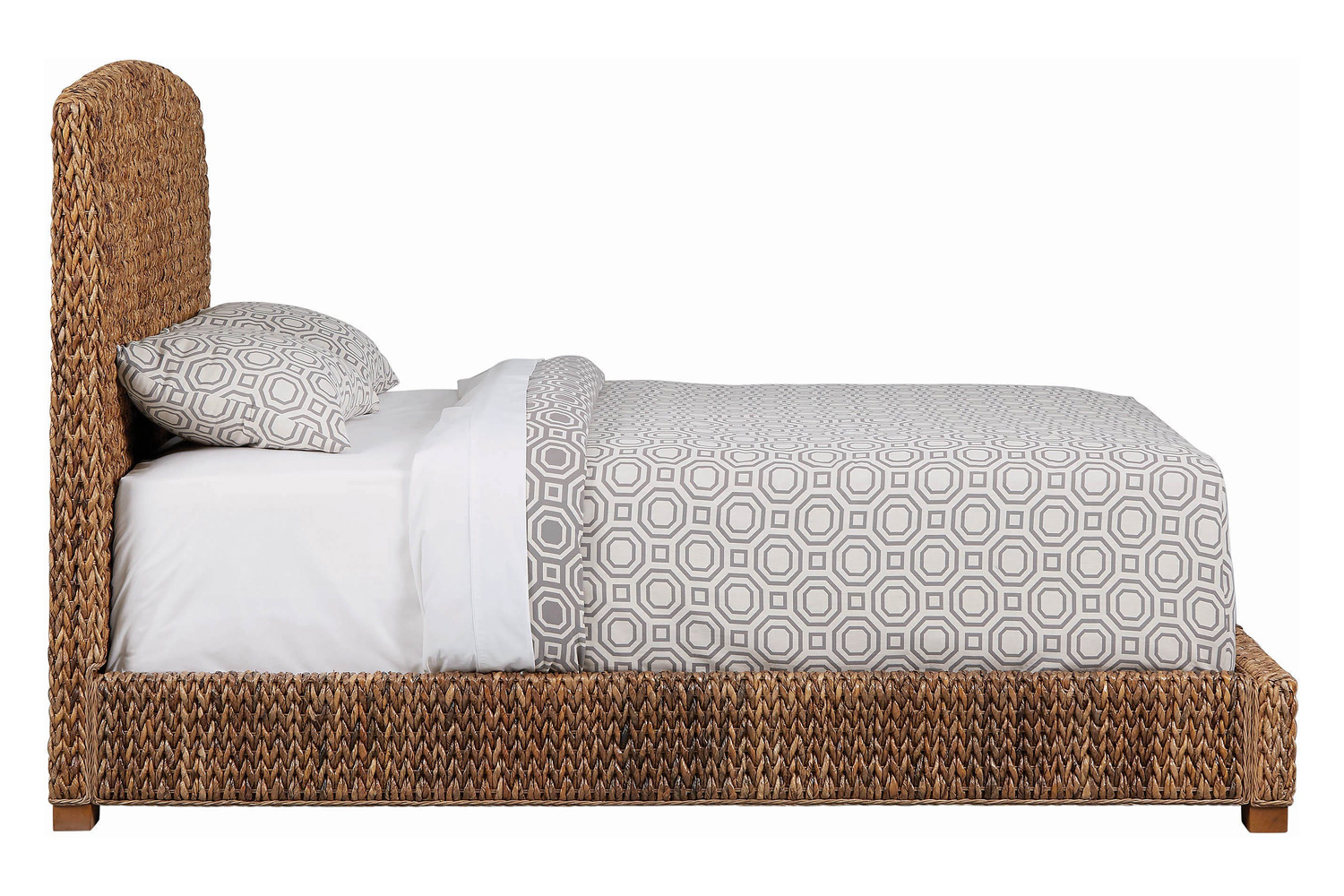 Coaster Laughton Eastern King Hand-Woven Banana Leaf Bed - Amber