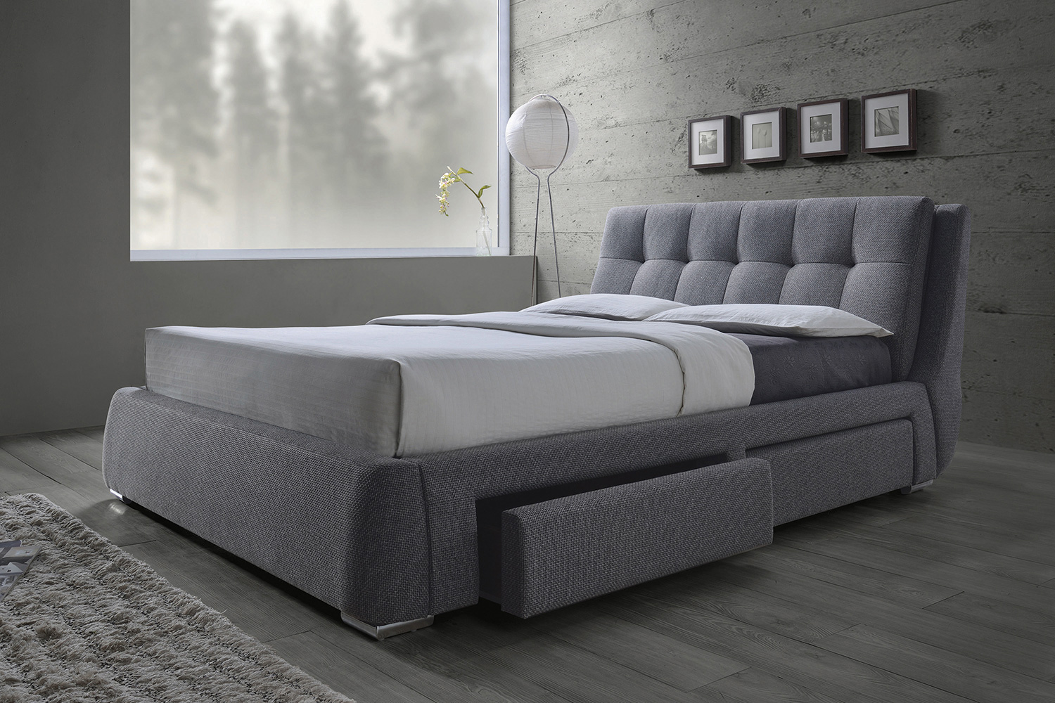Coaster - Fenbrook Eastern King Tufted Upholstered Storage Bed