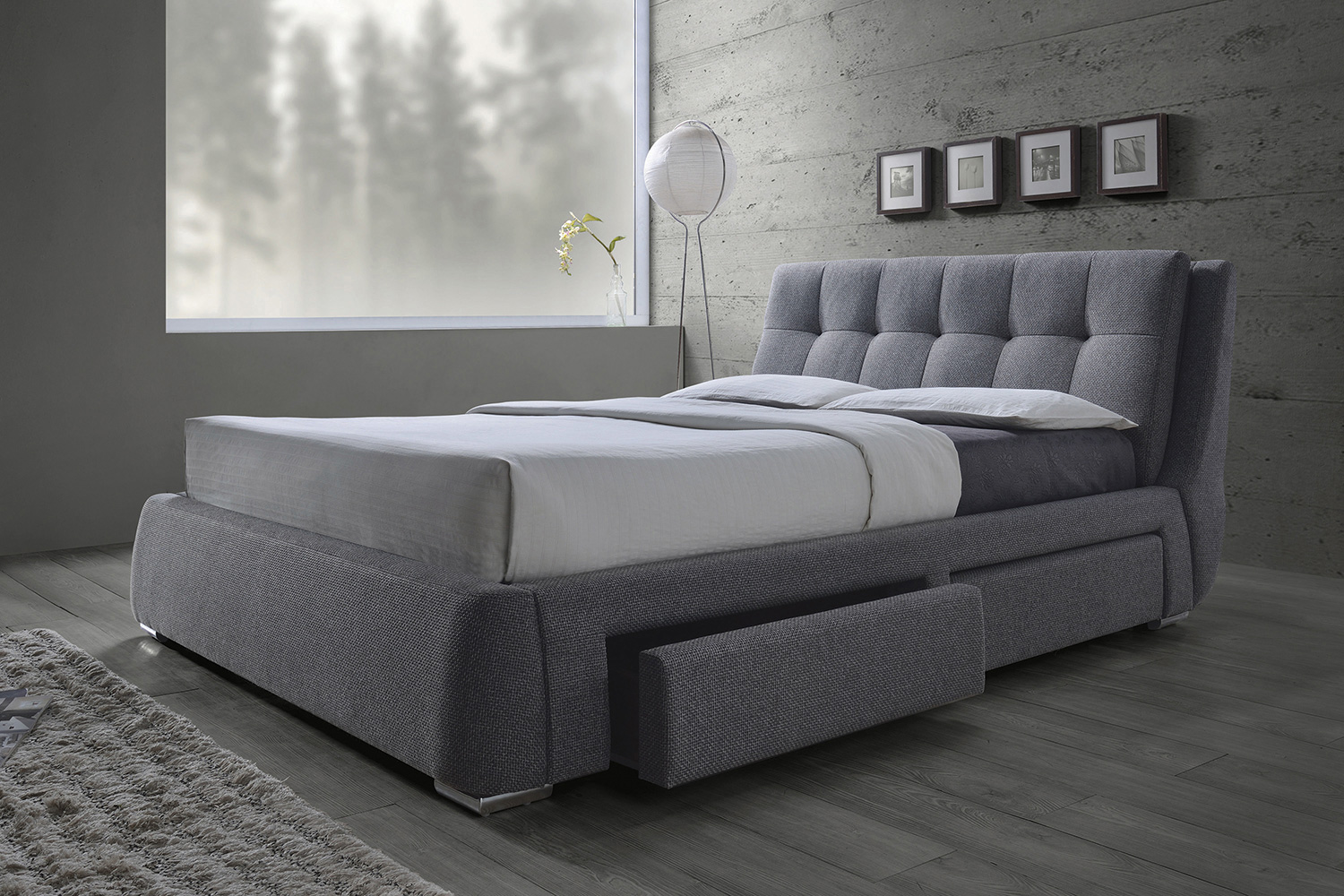 Coaster - Fenbrook Eastern King Tufted Upholstered Storage Bed