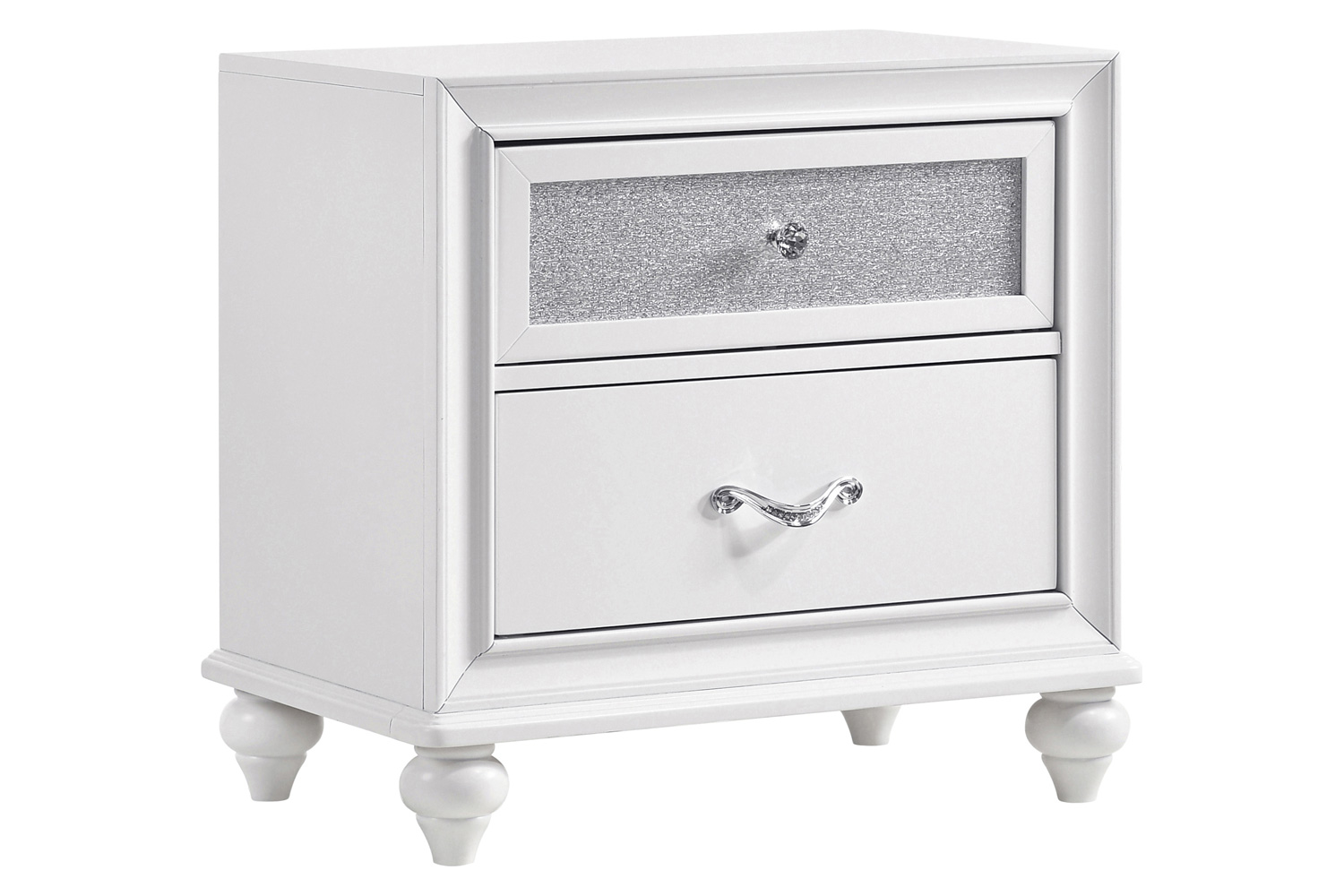 Coaster Barzini Queen Wingback Tufted Bed - White