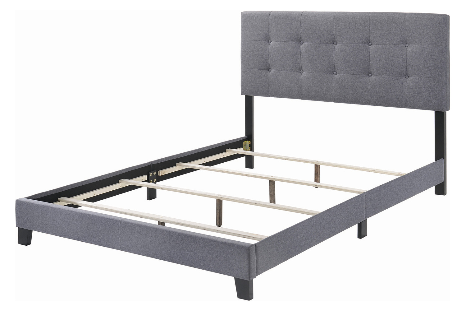 Coaster Mapes Tufted Upholstered Queen Bed - Gray
