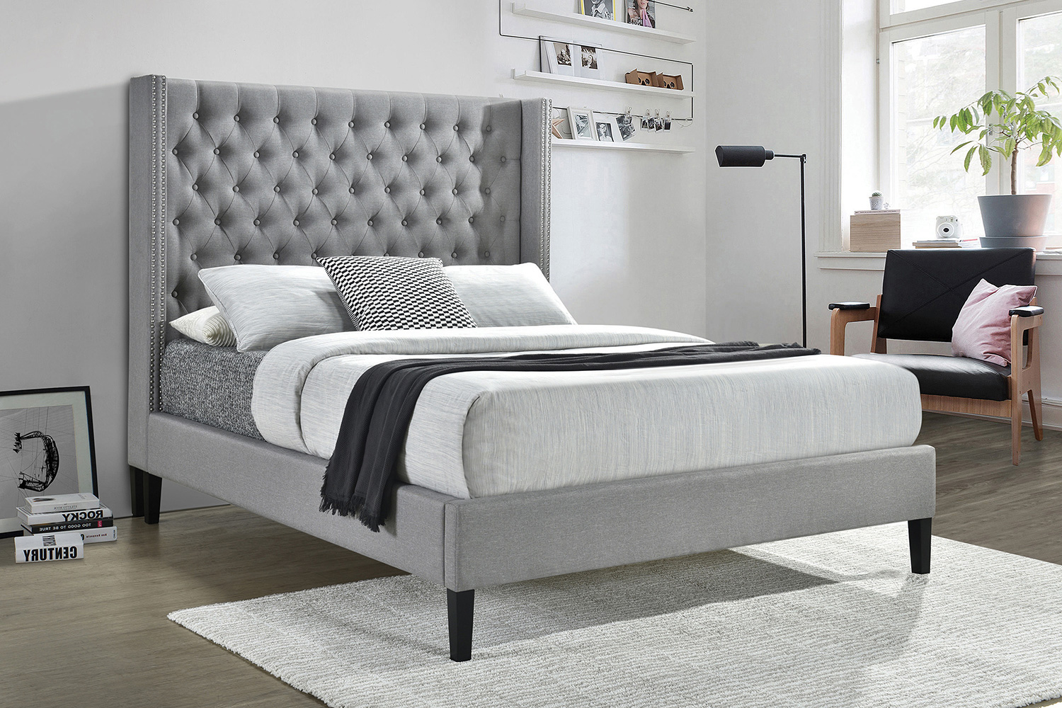 Coaster - Summerset Full Button Tufted Upholstered Bed