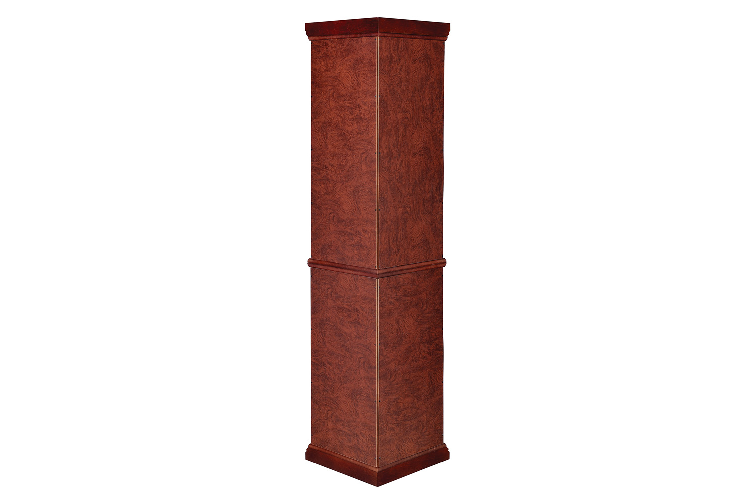 Coaster - 6-Shelf Corner Curio Cabinet in Medium Brown