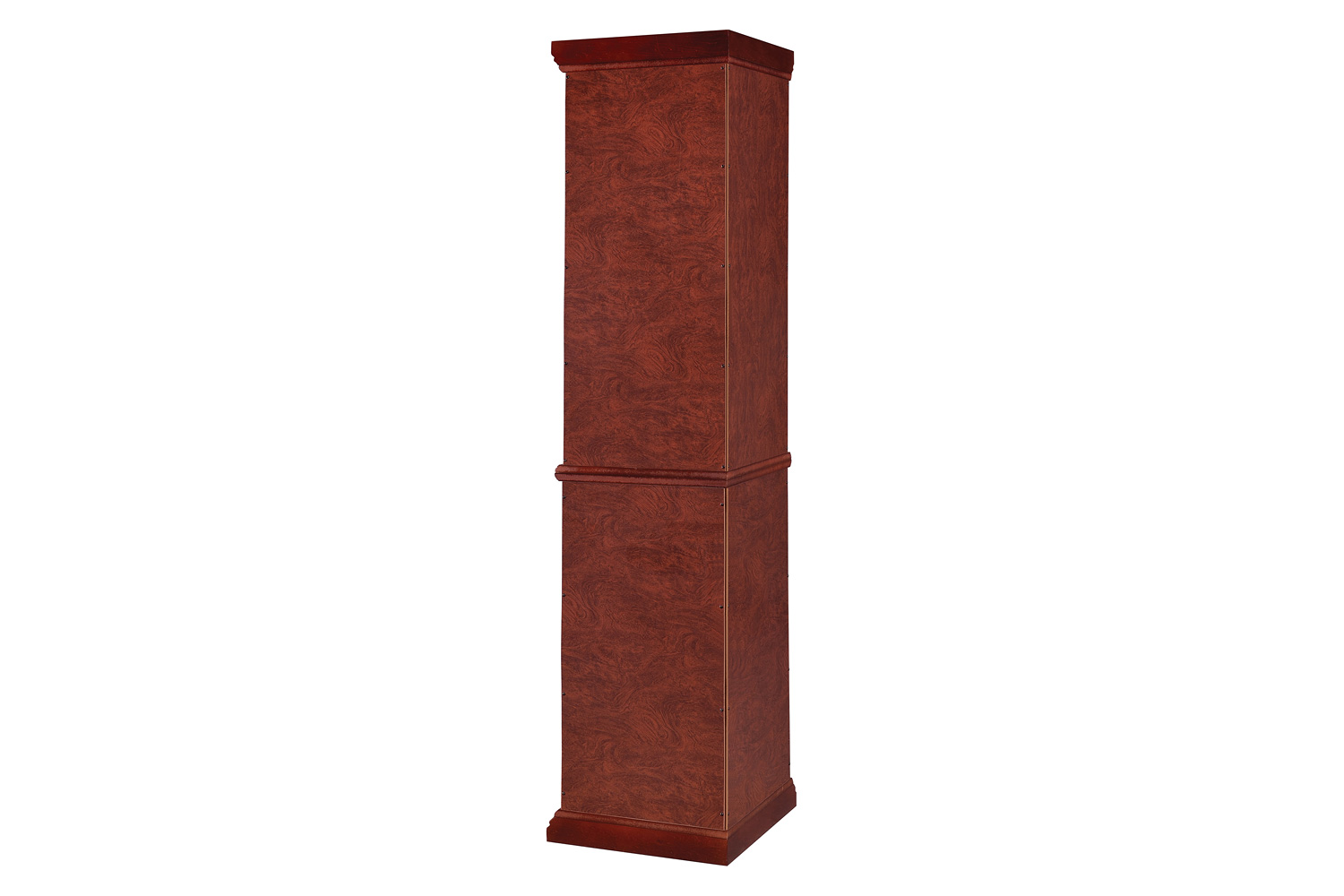 Coaster - 6-Shelf Corner Curio Cabinet in Medium Brown