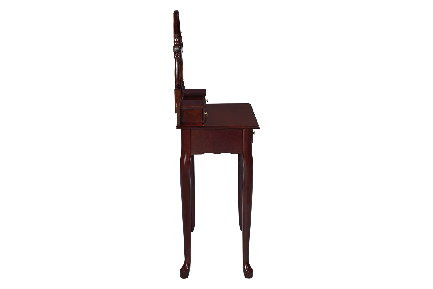 Coaster - 2-Piece Vanity Set With Upholstered Stool in Brown Red