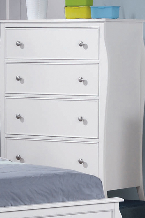 Coaster - Dominique 4-Drawer Chest in White