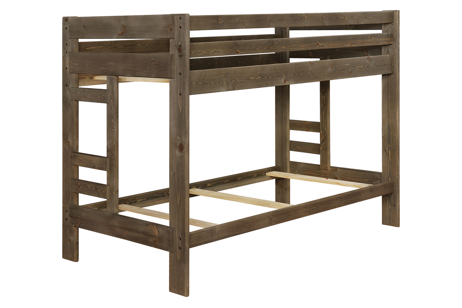 Coaster Wrangle Hill Twin Over Twin Bunk Bed - Gun Smoke