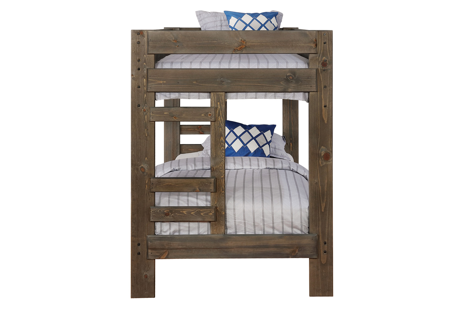 Coaster Wrangle Hill Twin Over Twin Bunk Bed - Gun Smoke