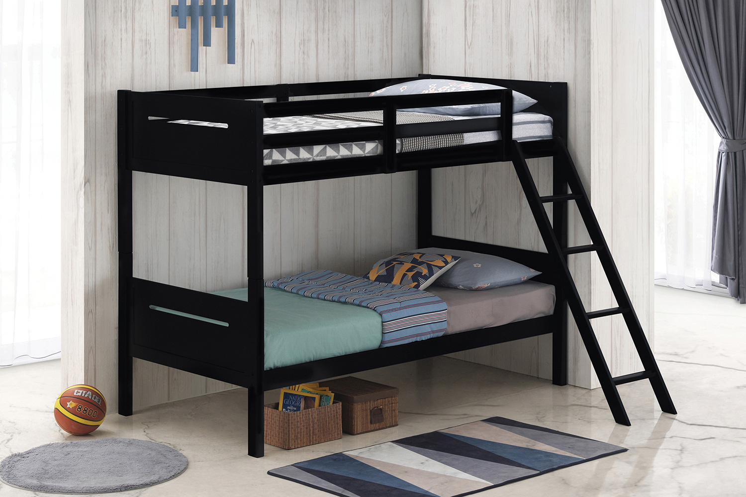 Coaster Littleton Twin/Twin Bunk Bed - Black
