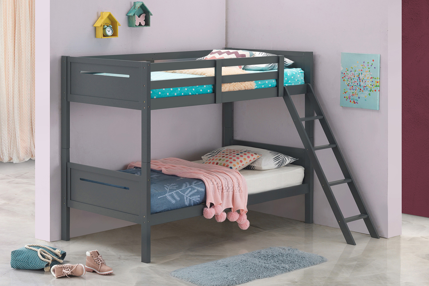 Coaster Littleton Twin/Twin Bunk Bed - Gray