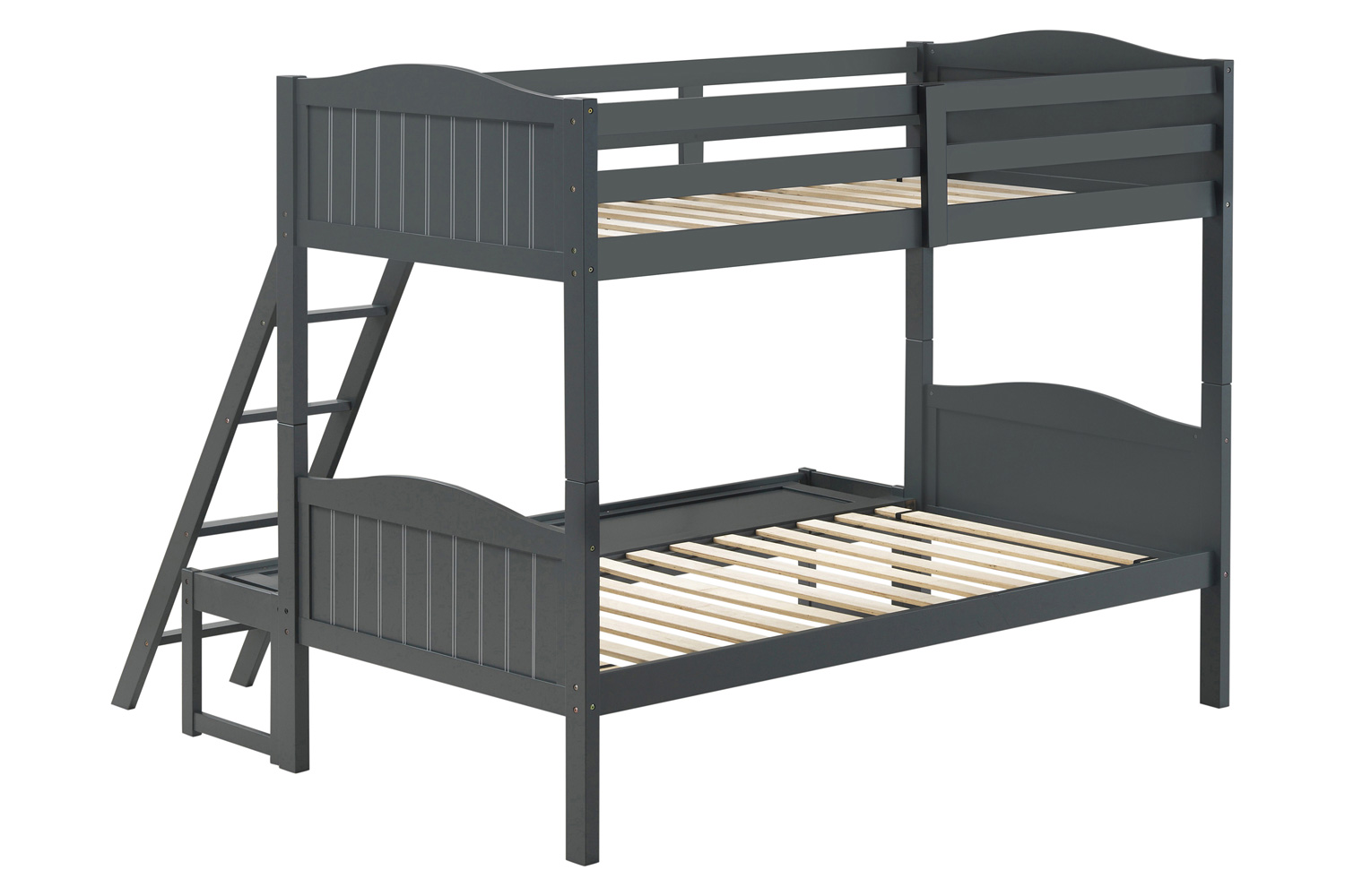 Coaster Littleton Twin/Full Bunk Bed with Ladder - Gray