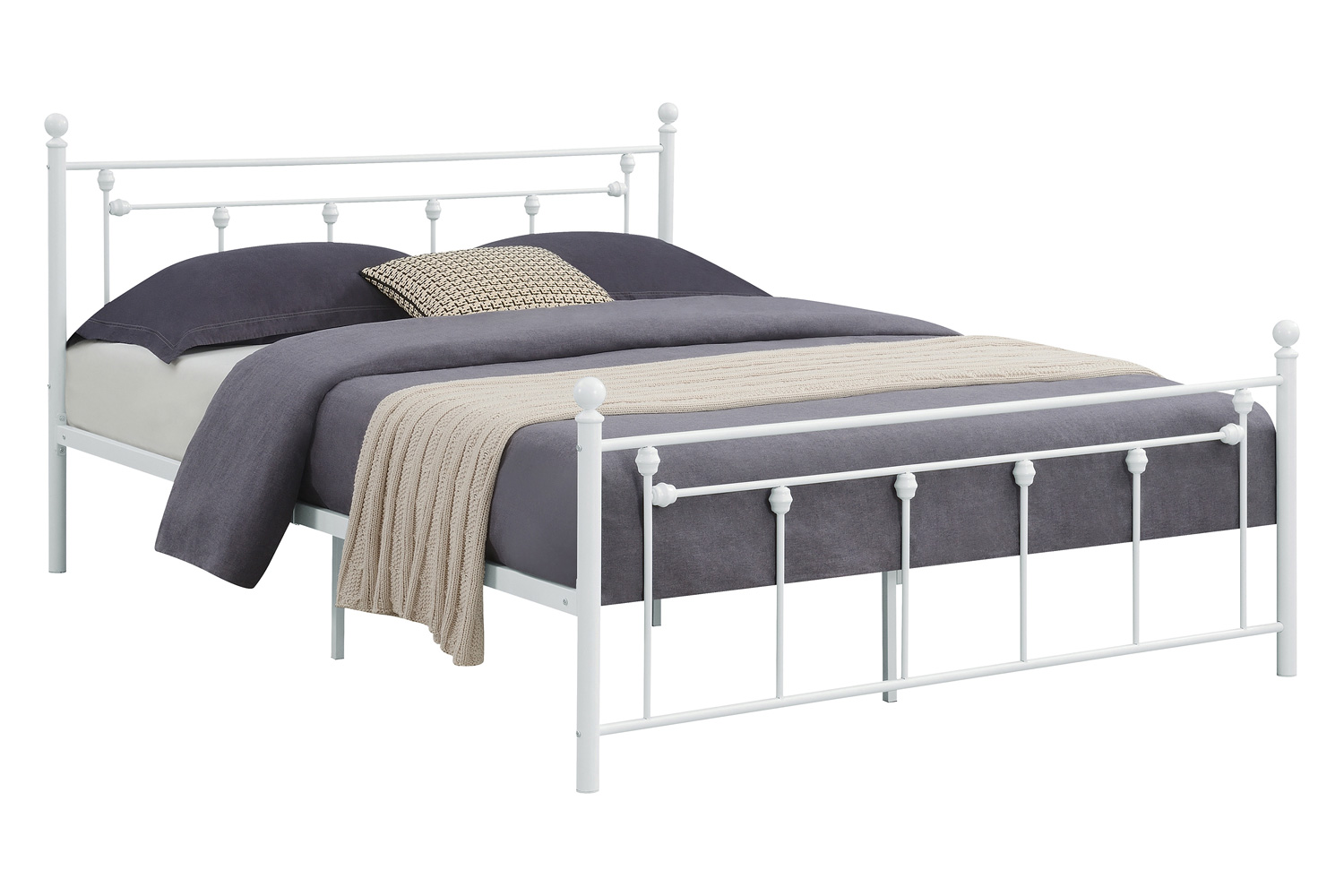 Coaster - Canon Metal Slatted Headboard Platform Full Bed