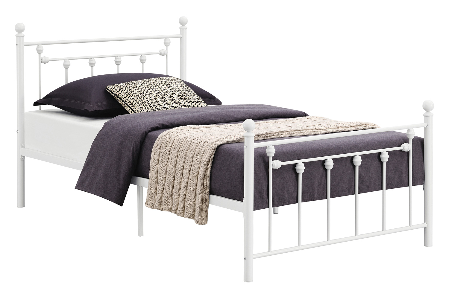 Coaster - Canon Metal Slatted Headboard Platform Full Bed