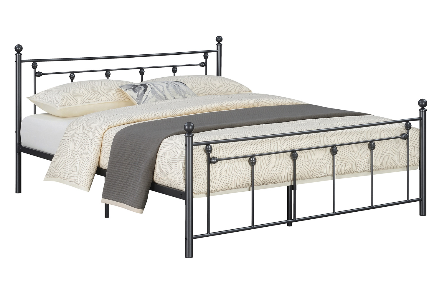 Coaster - Canon Metal Slatted Headboard Platform Full Bed