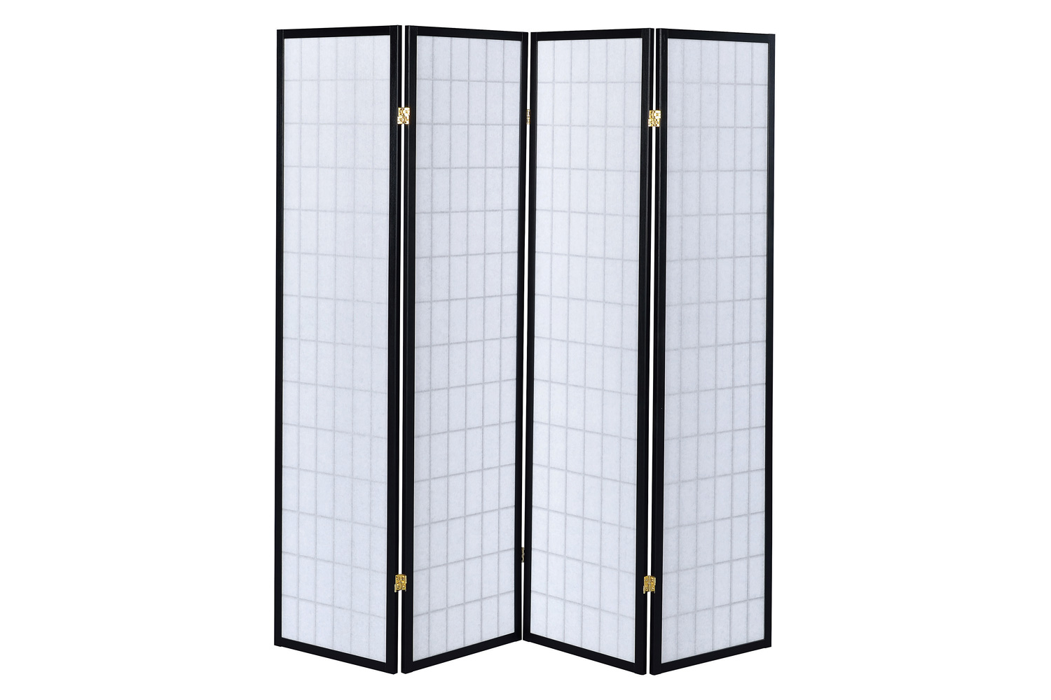 Coaster 4-Panel Folding Screen - Black/White