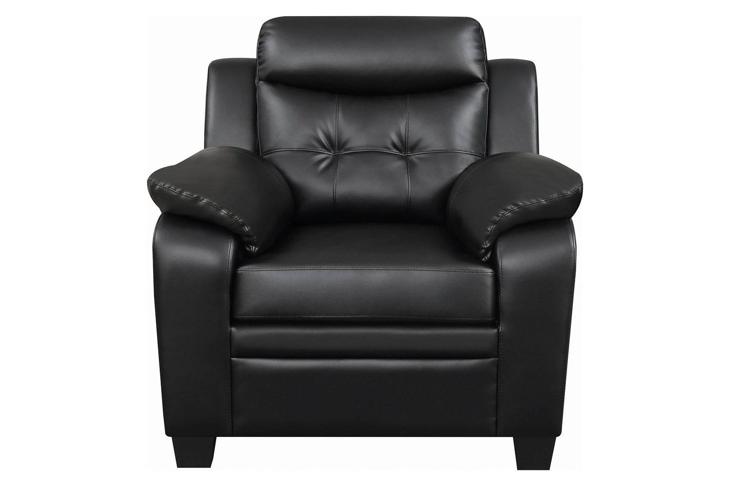Coaster - Finley Tufted Upholstered Chair in Black