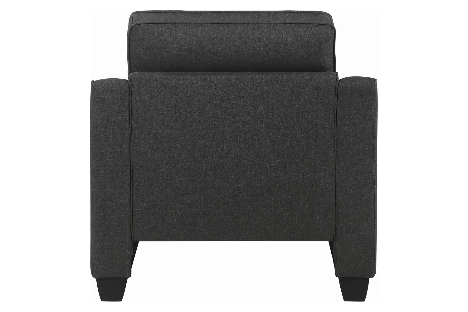 Coaster - Nicolette Upholstered Tufted Chair in Dark Gray