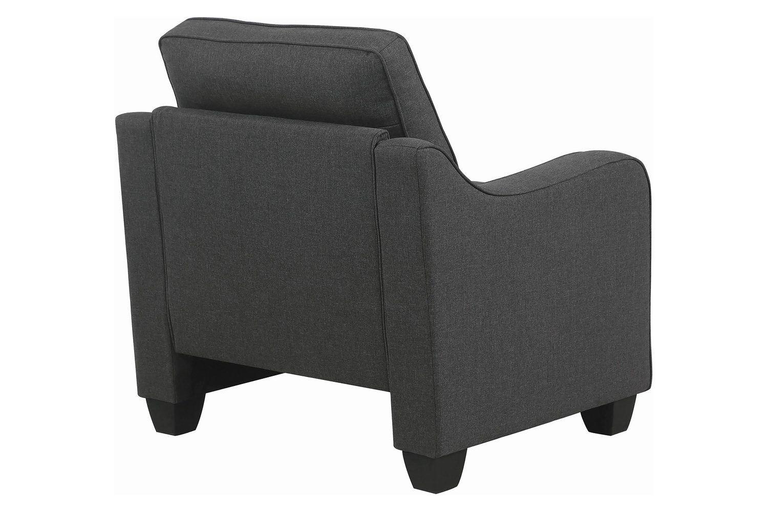 Coaster - Nicolette Upholstered Tufted Chair in Dark Gray