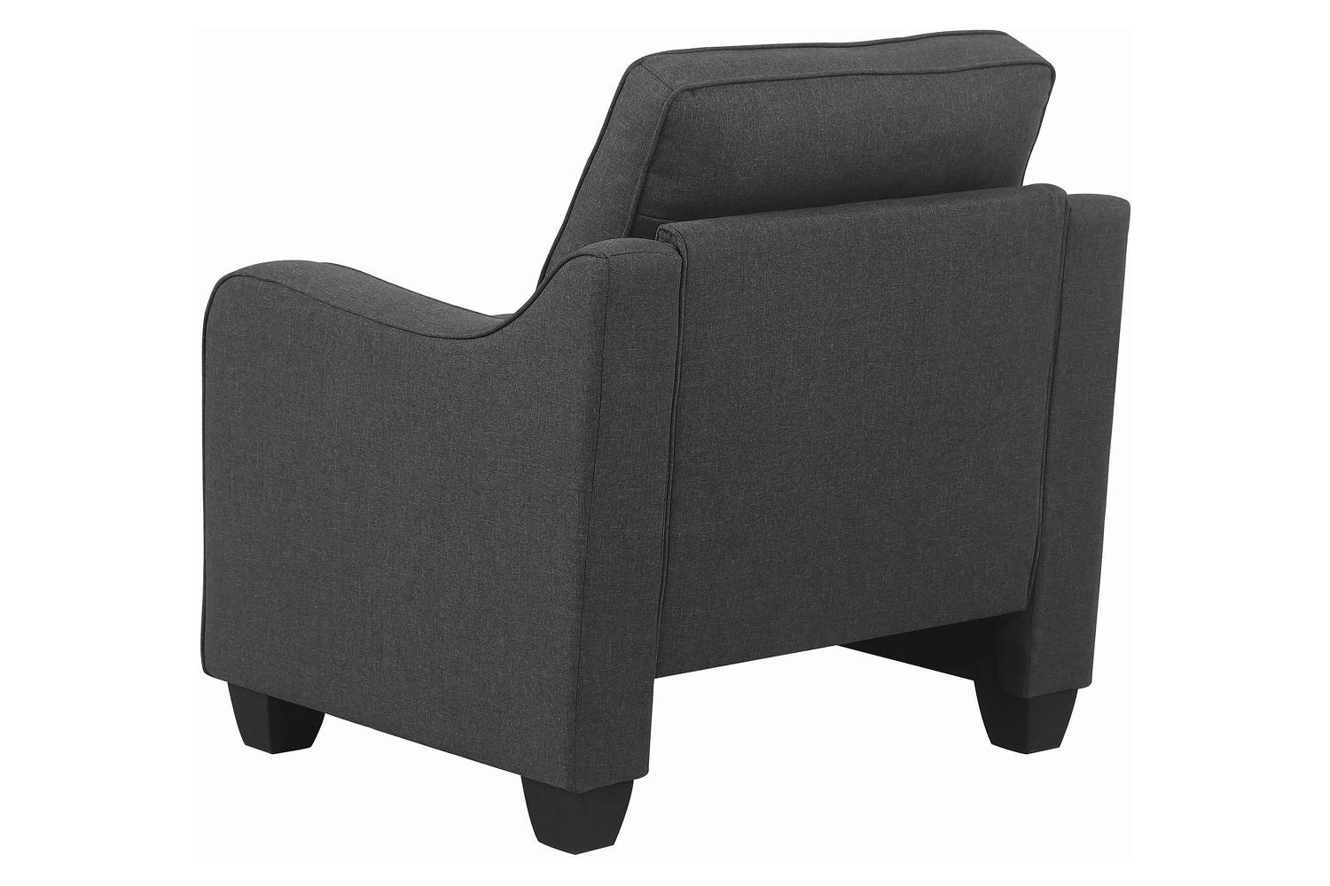 Coaster - Nicolette Upholstered Tufted Chair in Dark Gray