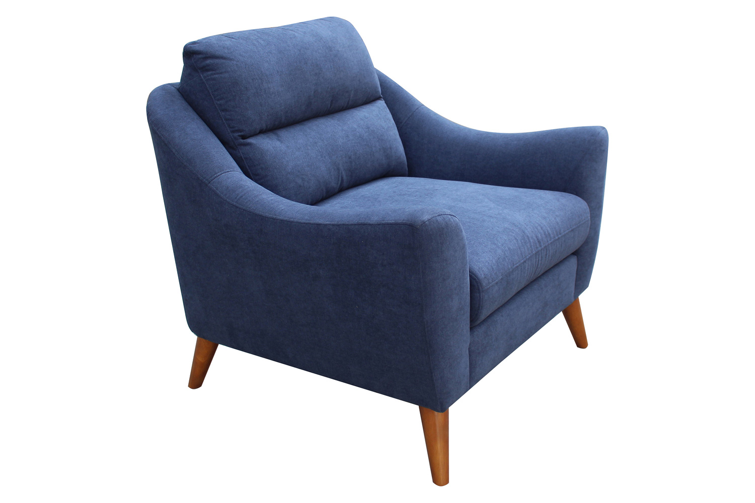 Coaster - Gano Sloped Arm Upholstered Chair in Navy Blue