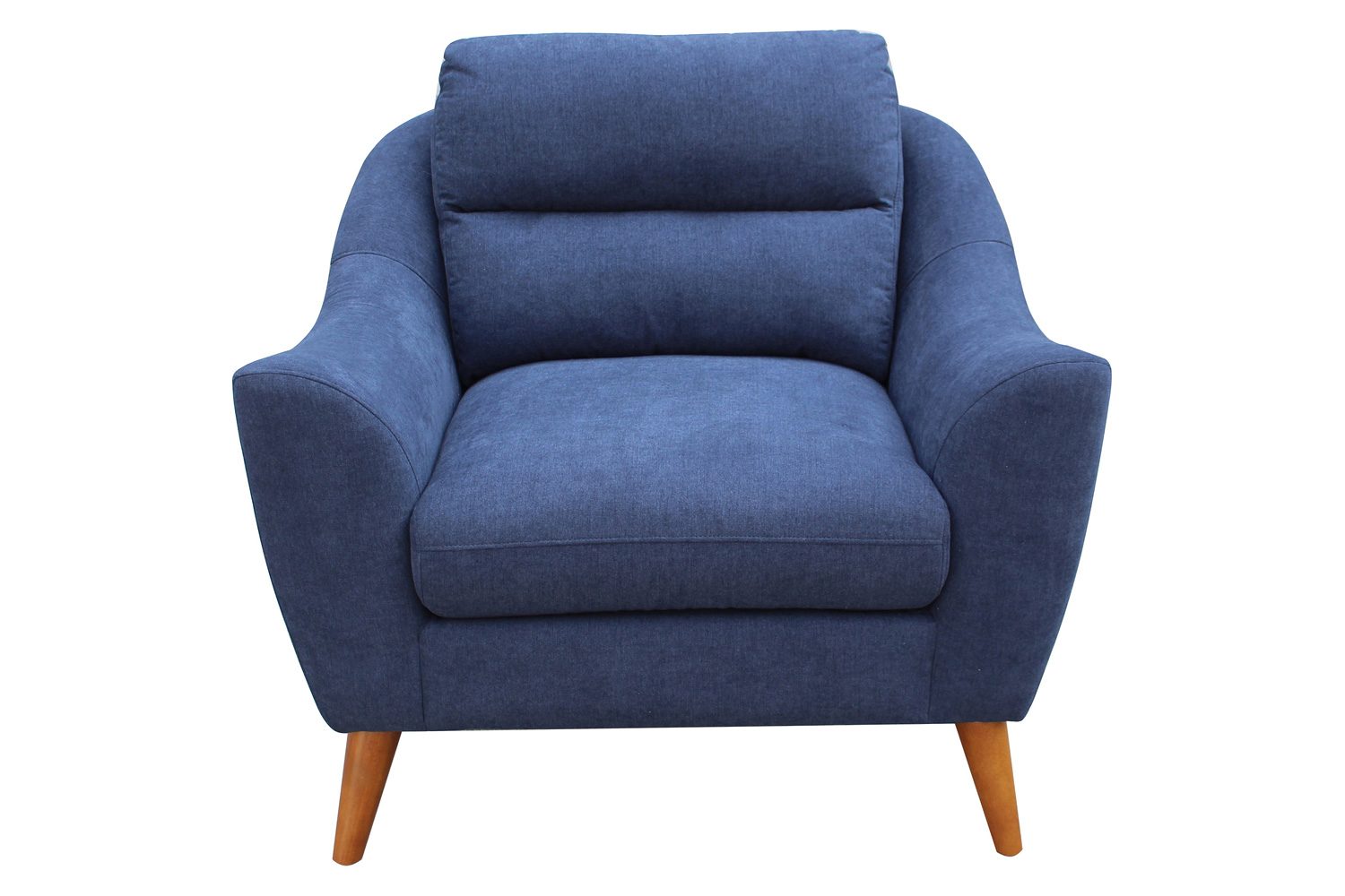 Coaster - Gano Sloped Arm Upholstered Chair in Navy Blue