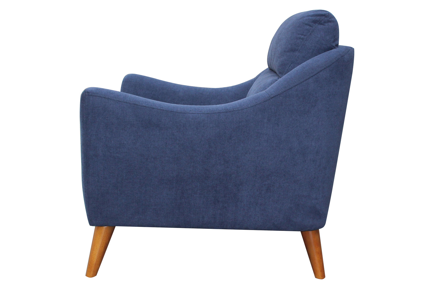 Coaster - Gano Sloped Arm Upholstered Chair in Navy Blue