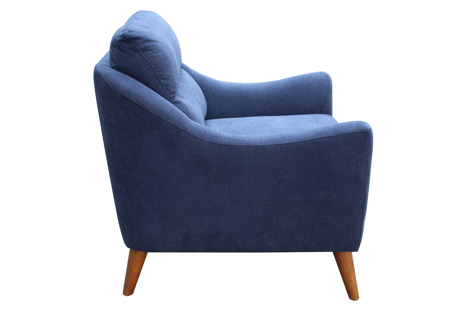 Coaster - Gano Sloped Arm Upholstered Chair in Navy Blue