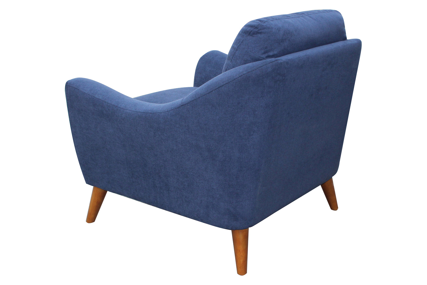 Coaster - Gano Sloped Arm Upholstered Chair in Navy Blue