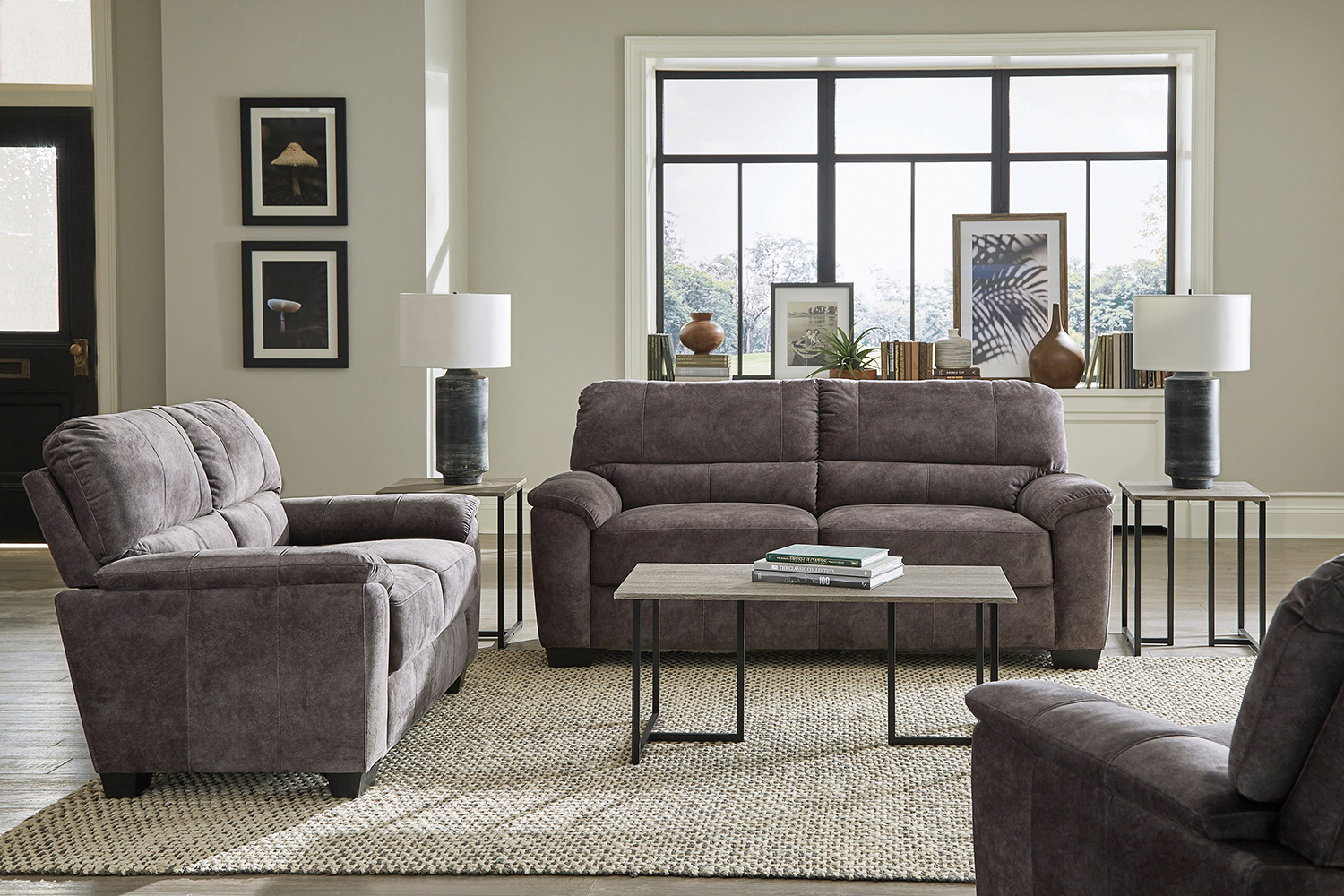 Coaster - Hartsook 2-Piece Pillow Top Arm Living Room Set