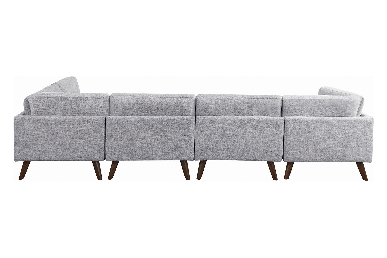 Coaster - Churchill Button Tufted Armless Chair in Gray