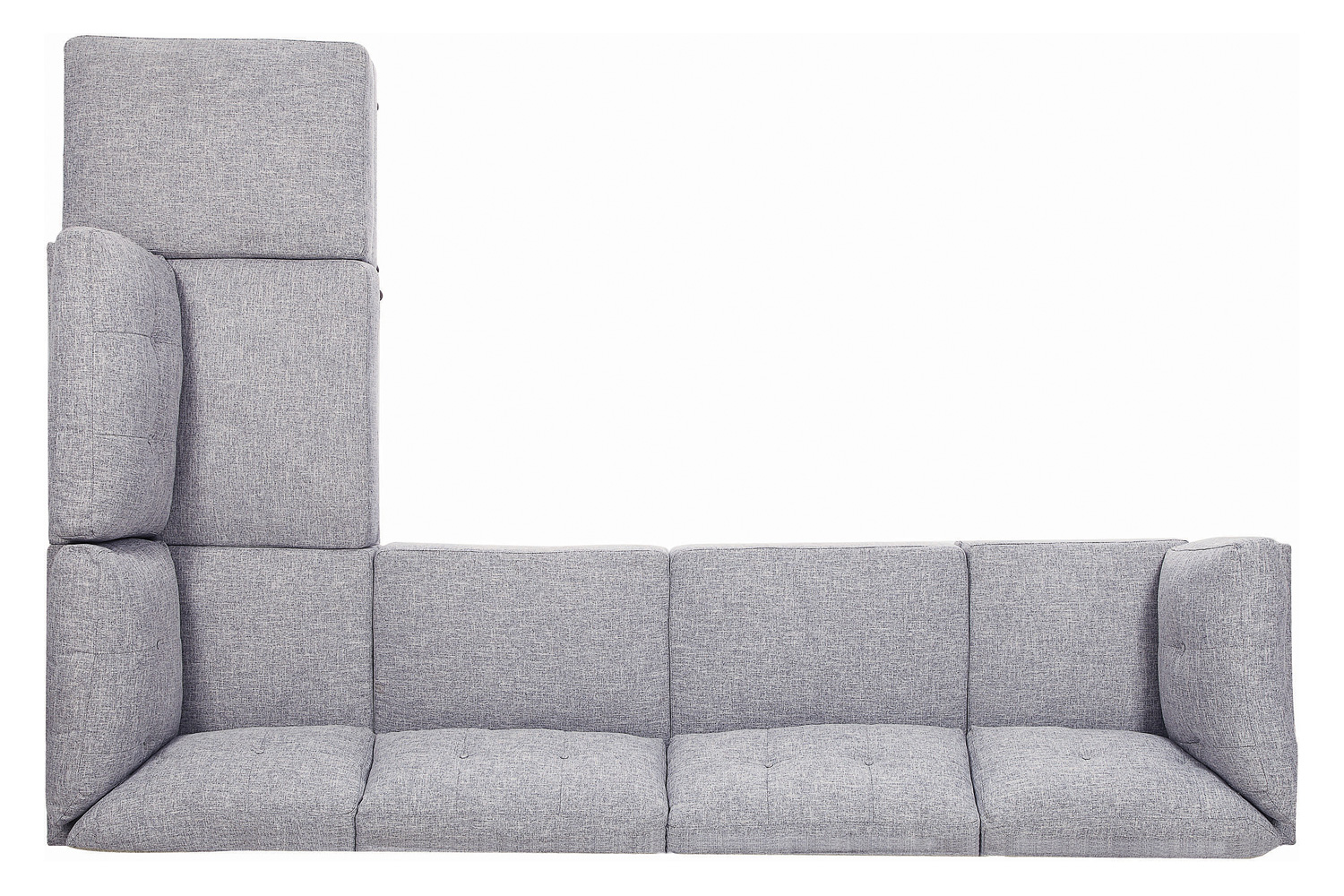 Coaster - Churchill Button Tufted Armless Chair in Gray