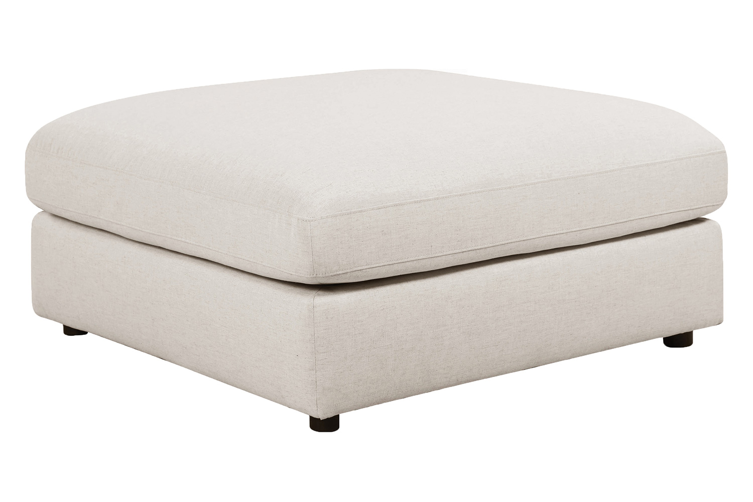 Coaster Serene 4-Piece Upholstered Modular Sectional - Armless Chair, 2 Corners And Ottoman, Beige